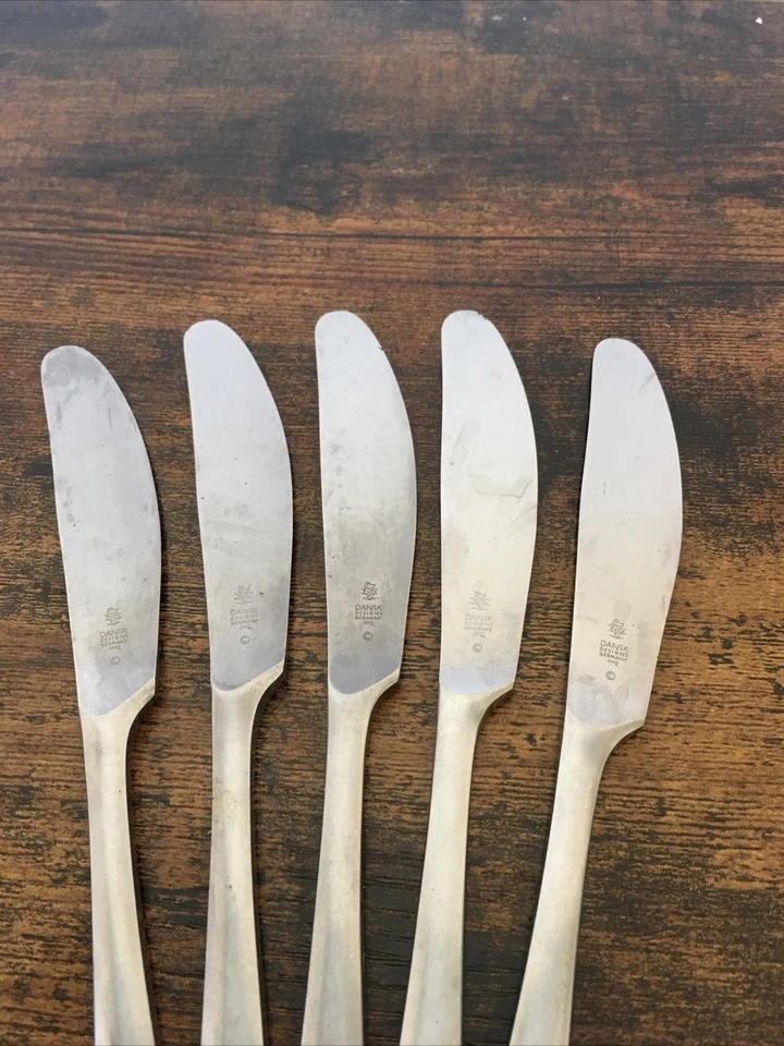 Dansk Designs VARIATION V Knives 8.5'' DUCK Stainless Flatware Germany Set of 5 - Image 2 of 4