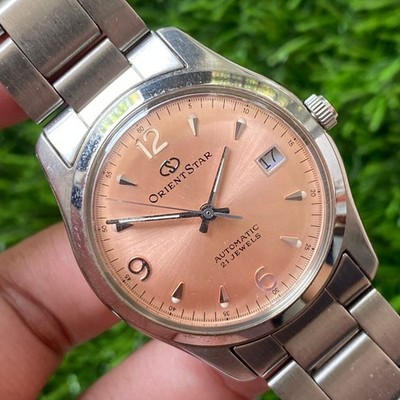 ORIENT STAR 597302-70 サーモンピンク オリエントスター Orient Star 597302-70 Salmon Pink Dial Automatic Watch Japan