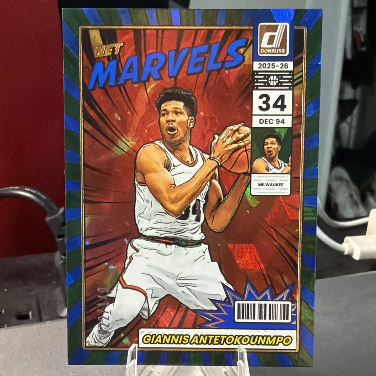 Giannis Antetokounmpo Serial Numbered Basketball Sports Trading