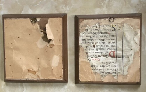 Pair of Flemish paintings on metal 14.5 x 14 cm diameter 8 cm - Picture 4 of 5