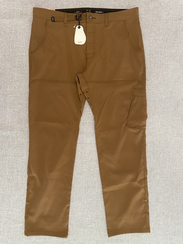 Prana Zion Stretch Herren 38x32 Slim Fit Straight Sepia Braun Hose Neu - Bild 2 von 11