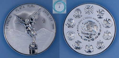 2018 Mo Mexico 2 Onza (oz) NGC PF 70 REV PF Libertad - Picture 4 of 8