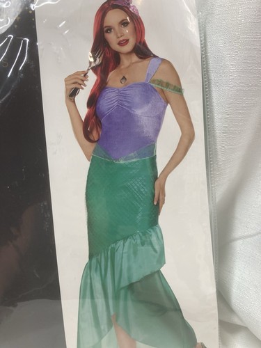 Disney kleine Meerjungfrau Arielle Geist Halloween Kostüm Erwachsene groß 12-14 - Bild 3 von 7