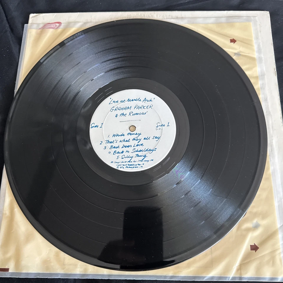 Graham Parker-Live At Marble Arch Vinyl LP Phonogram 1976 promo live album - Image 3 of 4
