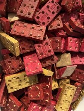 HALSAM American Bricks 2 LB. "WOOD" Building Blocks Vintage 40's And Literature