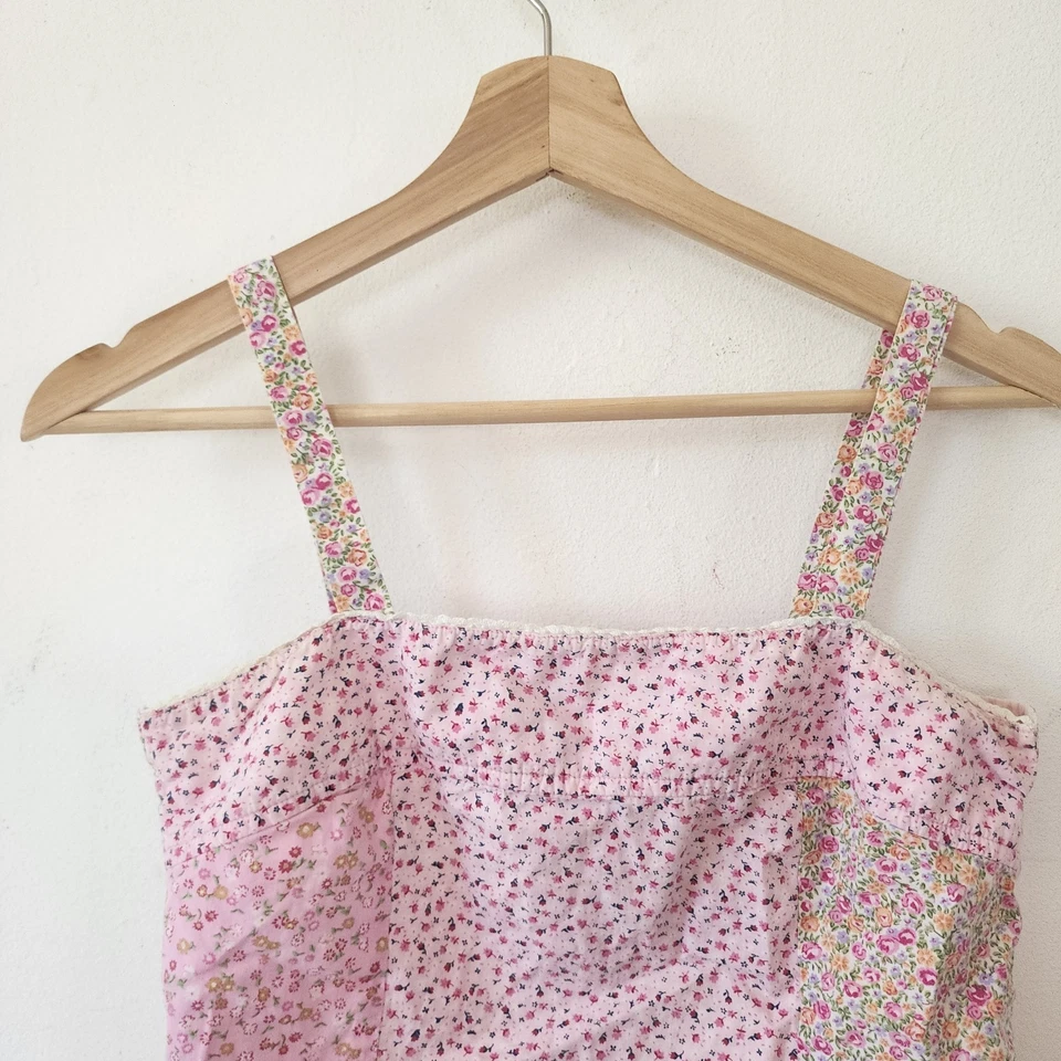 Y2K Girls Limited Too Tank Top 14/16 Floral Pink - Image 2 of 4