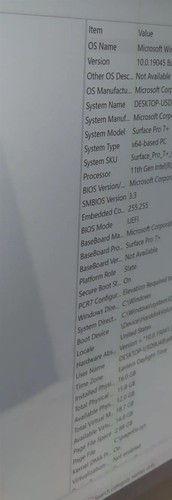 Microsoft Surface Pro 7 plus 1961 Core i5-1135G7 2,4GHz 16GB 256GB Win 10 Pro - Zdjęcie 5 z 9