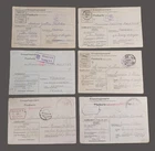 Lot of 6 Prisoner War Card Mailers 39/45 WW2 Stalag - R