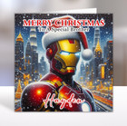 IRON MAN Personalised Christmas Card - Iron Man Christmas Card - Marvel Heroes