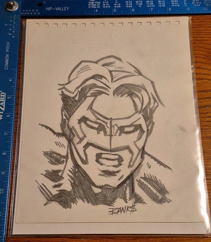 Darryl Banks Kyle Rayner Green Lantern Original Comic Art 1994 Ohio Comic Con