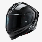Alpinestars Supertech R10 Solid Black Gloss Full Face Motorcycle Helmet 82001241902