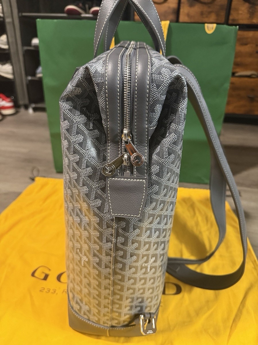 NEW Goyard Cisalpin Backpack Grey Authentic RARE Men's w/ Dust Bag