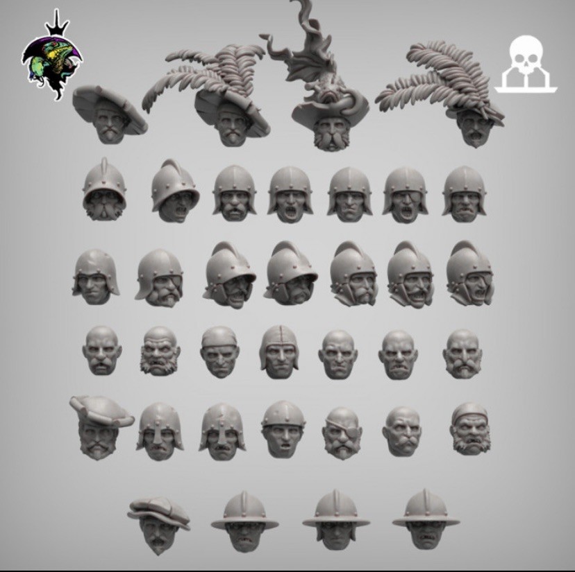 Fantasy Empire Troops Heads Bits Custom Orders