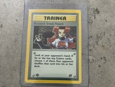Rocket's Sneak Attack 1st Edition 16/82 Holo Pokemon Card Team Rocket WOTC