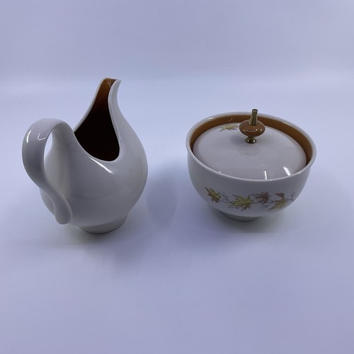 Taylorton American Fine China Autumn Splendor Covered Sugar And Cream Set - Picture 3 of 10