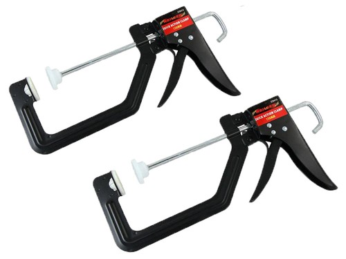 2 X Abrazaderas de sujeción manuales para carpintería de 6" 150 mm con una mano abrazaderas de sujeción manuales - Imagen 2 de 2