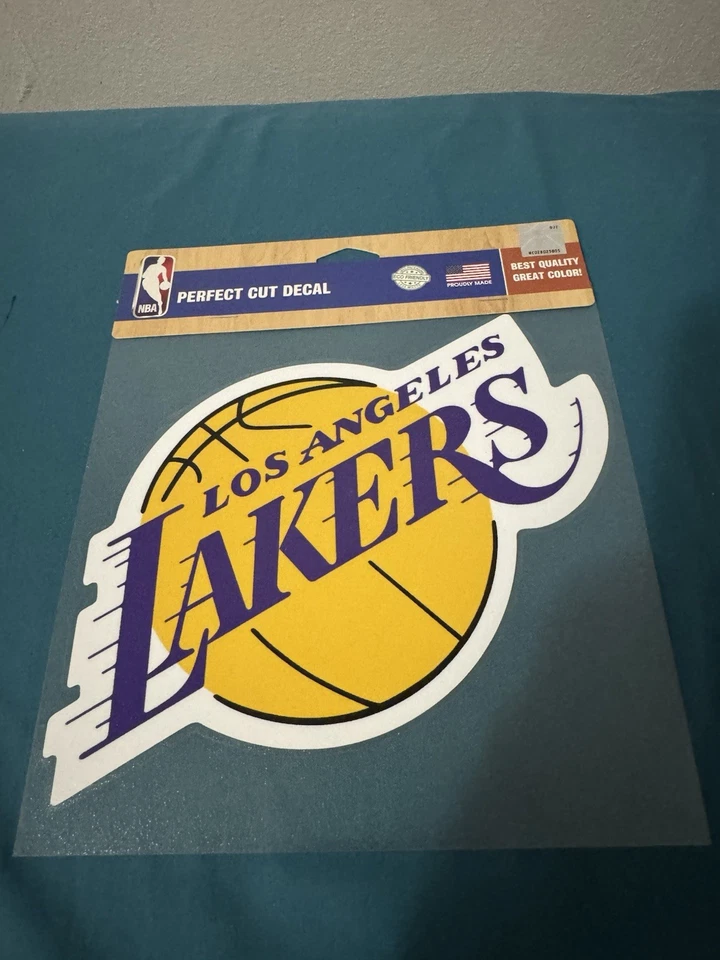 Los Angeles Lakers 8" x 8" Perfect Cut Decal NBA Licensed - Image 1 of 1