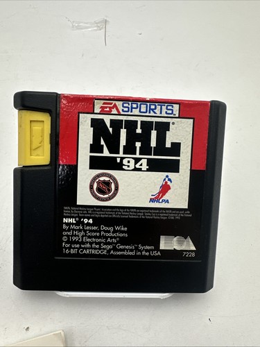 NHL Hockey '94 (Sega Genesis, 1993) CIB Completo ~ Testato e Funzionante - Foto 3 di 6