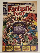 FANTASTIC FOUR KING SIZE ANNUAL #3 WEDDING ISSUE FINE- 1965