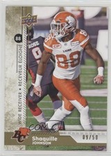 2018 Upper Deck CFL Gold /50 Shaquille Johnson #95