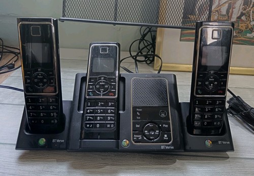 BT Verve 450 cordless phone system with answering machine Handsets (PAT TESTED)