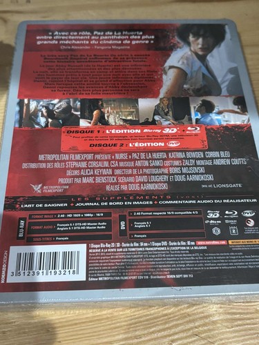 NURSE 3D + DVD + Blu Ray SteelBook - NEW & SEALED *Euro / - Picture 2 of 2