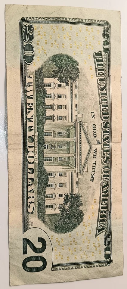 Fancy Serial Number $20 Dollar Bill 6 Digit Radar Note Series 2013 - Image 2 of 4