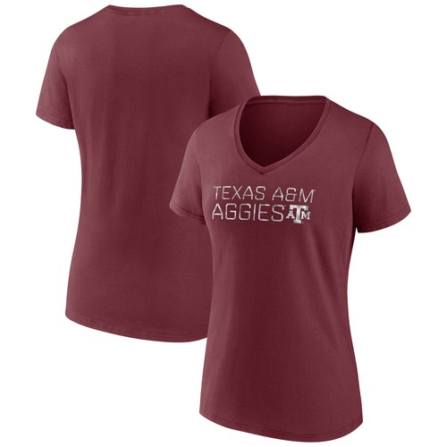 Women's Fanatics Maroon Texas A&M Aggies Iconic Perfect Conditions V-Neck