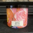 Bath & Body Works Peach Bellini 3 Wick Scented Candle 14.5 Oz Brand New