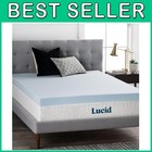 Gel Memory Foam Mattress Topper - 4 Inch Plush