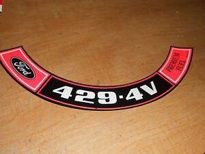 1969 FORD THUNDERBIRD 429 THUNDERJET AIR CLEANER DECAL