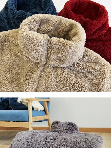2024 Winter Coat Women Velvet Zipper Jacket Warm Casual Fleece Jacket Large Size - Bild 15 von 30