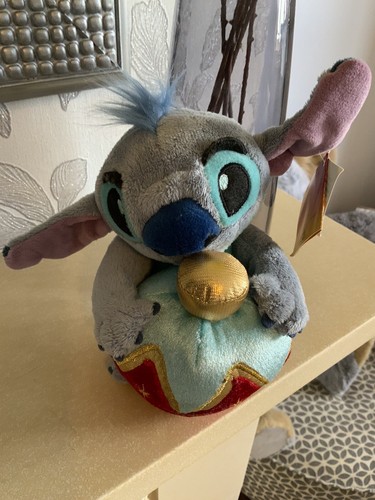 Disney Lilo And Stitch Plush Soft Toy Rare 6” Humorous Xmas Bauble NEW With Tag - Picture 2 of 7