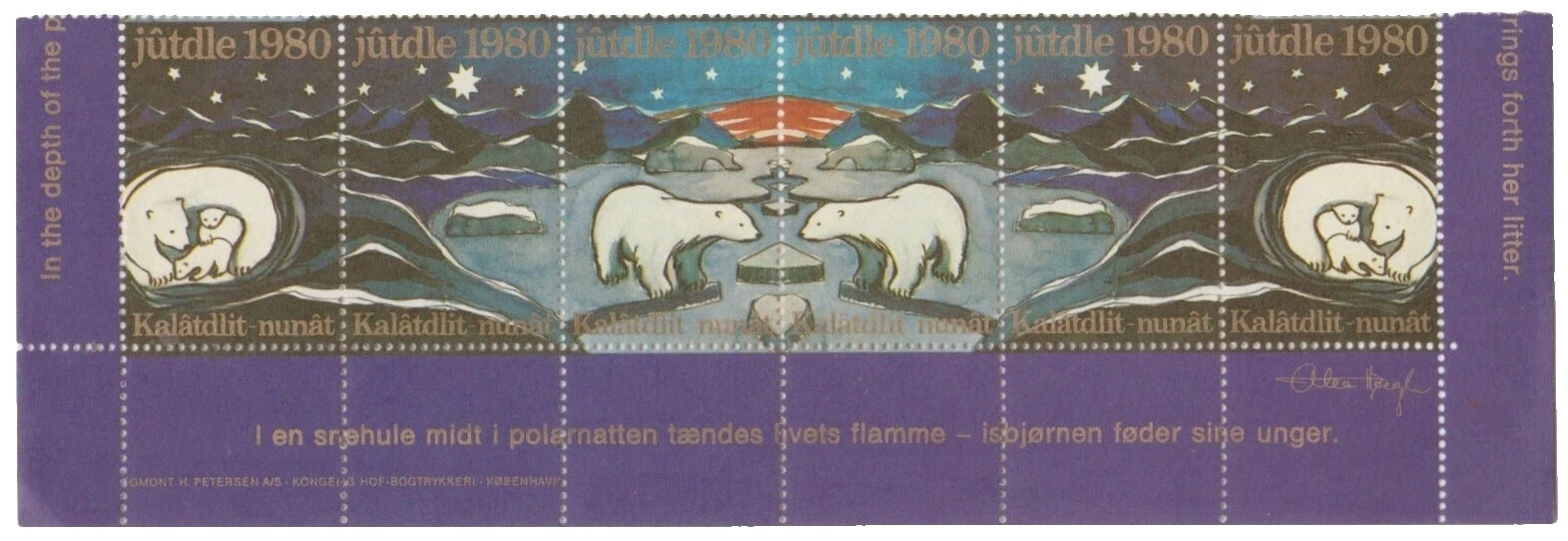 Mint Never Hinged/MNH Multi-Color Greenlandic Stamps