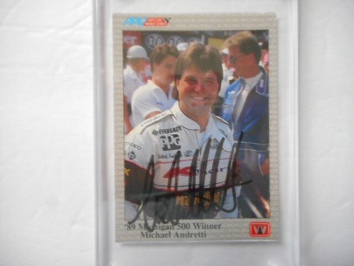 Michael Andretti auto 1991 '89 MICHIGAN 500 VICTORY Indy Racing Card #66 GAI-COA - Picture 4 of 5