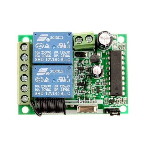 2 Channel Auto RF Wireless Remote Control Module 433MHz - Picture 2 of 7