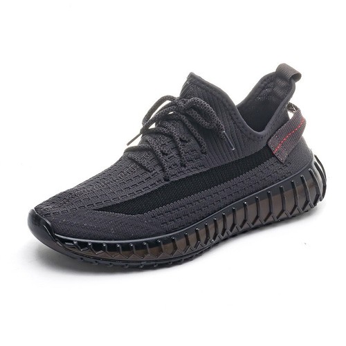 Couples popcorn flying woven sneakers lace-up fitness sneakers running shoes - Picture 36 of 37