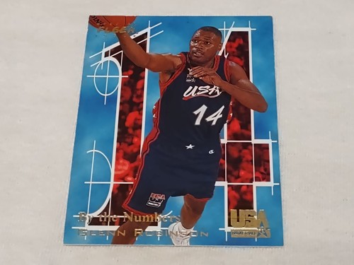 Glenn Robinson 1996 Fleer USA #19 By The Numbers Base Set Milwaukee Bucks