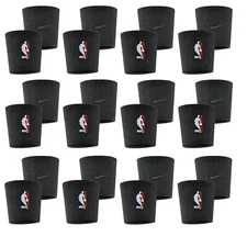 $180 Lot of 12 Packs Nike NBA Elite Basketball Wristbands Dri-Fit 2pc/Pack Black