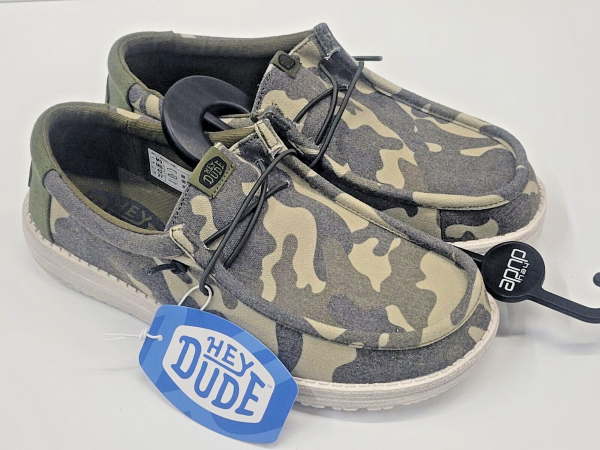 Hey Dude Mens Wally Washed Camo Camo 8 | eBay