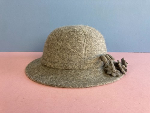 Sombrero de fieltro de lana Connor de colección, talla única, gris, sombrero de boliche, hecho en Inglaterra - Imagen 3 de 8