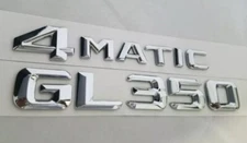 GL350 + 4matic fit mercedes REAR TRUNK NAMEPLATE BADGE EMBLEMS NUMBERS letters 