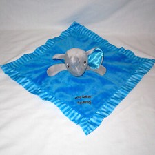 Garanimals Grey Elephant Blue Lovey Plush Security Blanket Lovie My Best Friend