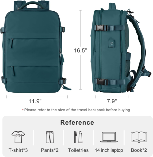 Travel Backpack for Women Men Airline Approved Carry on Backpack Flight Approved - Picture 4 of 12