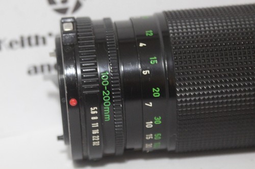 Clean Canon FD 100-200mm f5.6 zoom Lens for parts, repair or display Free Ship - Picture 4 of 20