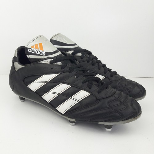 Adidas Hombres Botas de Fútbol Reino Unido 8 EUR 42 Córdoba 1995 De Colección Negro Cuero Zapatos - Imagen 4 de 14