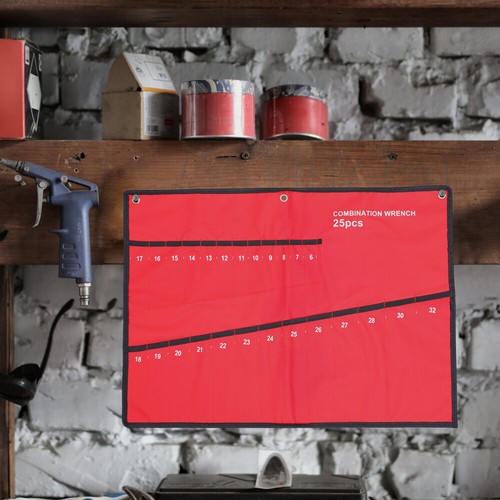 Canvas Tool Bag Wrench Organizer Screwdriver Repair Tools Storage Holder Pouch - Bild 2 von 12