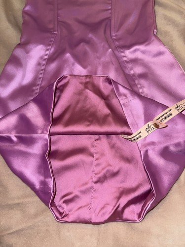 OH POLLY👗$69 NWT CAN'T BE TAMED PURPLE SATIN BUSTIER MINI DRESS WOMENS SIZE 0 - Picture 19 of 22