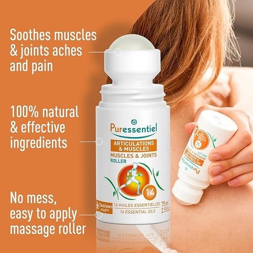 Roll-on Natürliche Linderung für Muskel- & Gelenkschmerzen mit 14 ätherischen Ölen 75ml