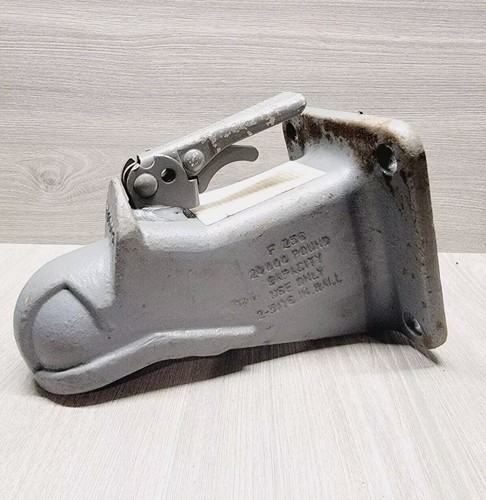 Bulldog Cast Head Coupler - 2-5/16" Ball - Flat Plate Mount - 25,000 Ibs Grey